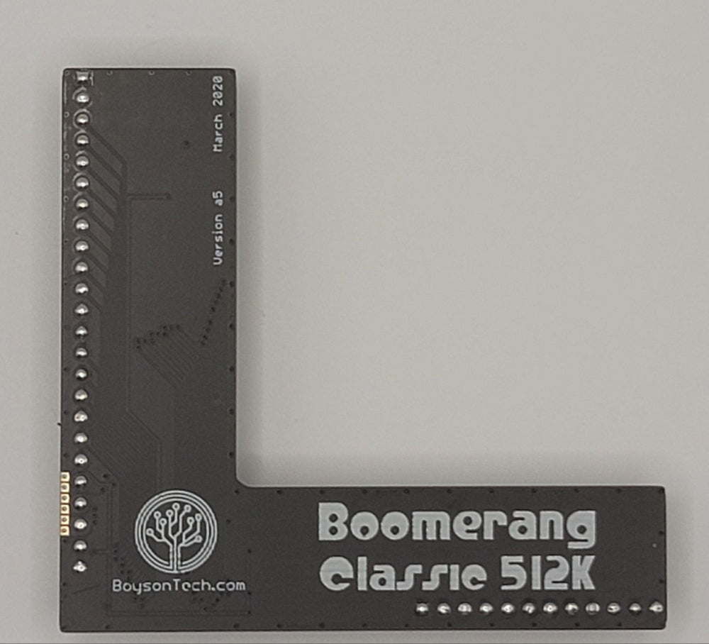 BoysonTech Boomerang 512K Classic Ram board top view