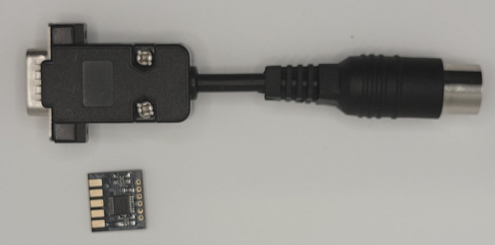 Paragon  Joystick Adapter comparison mini board. The 14mm x 14mm pictured is inside the fully assembled joystick adapter.